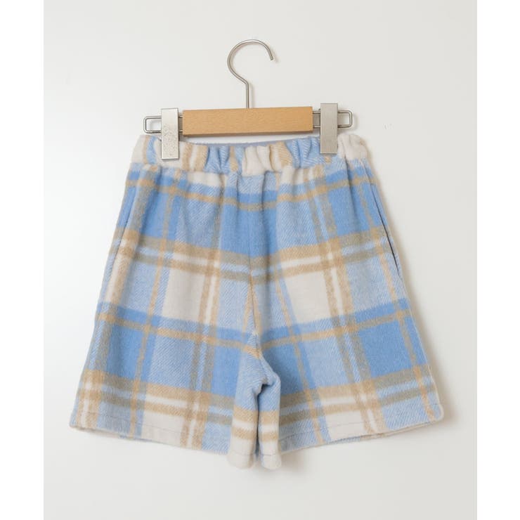 DABUWAWA上品 長袖ジャケット ショートパンツ お花 チェック 2点 31b6634eb2437d95df4b92a888b428