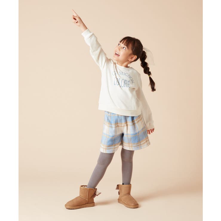 SHE Tokyo Ivy hounds-tooth camel上下セット シアーカットジャカードワイドパンツ | AND ON JIONE STORE