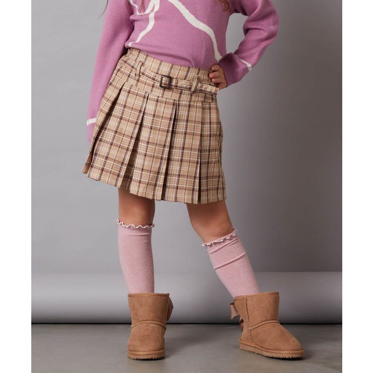 [160]ベルト付きプリーツスカパン | a.v.v【KIDS】 | 詳細画像44 