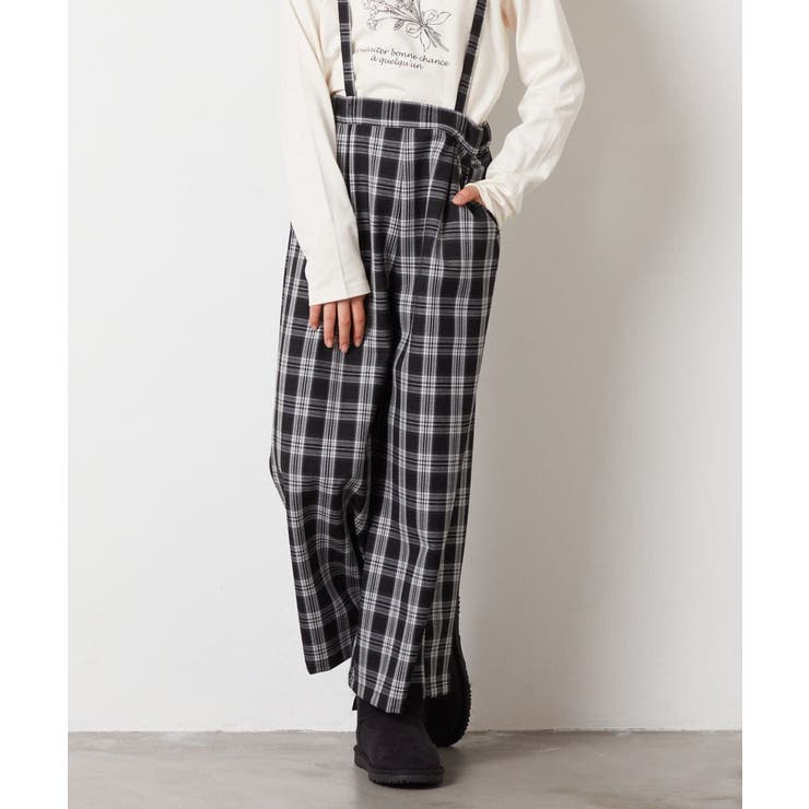 [160]サスペンダー付きワイドパンツ | a.v.v【KIDS】 | 詳細画像11 