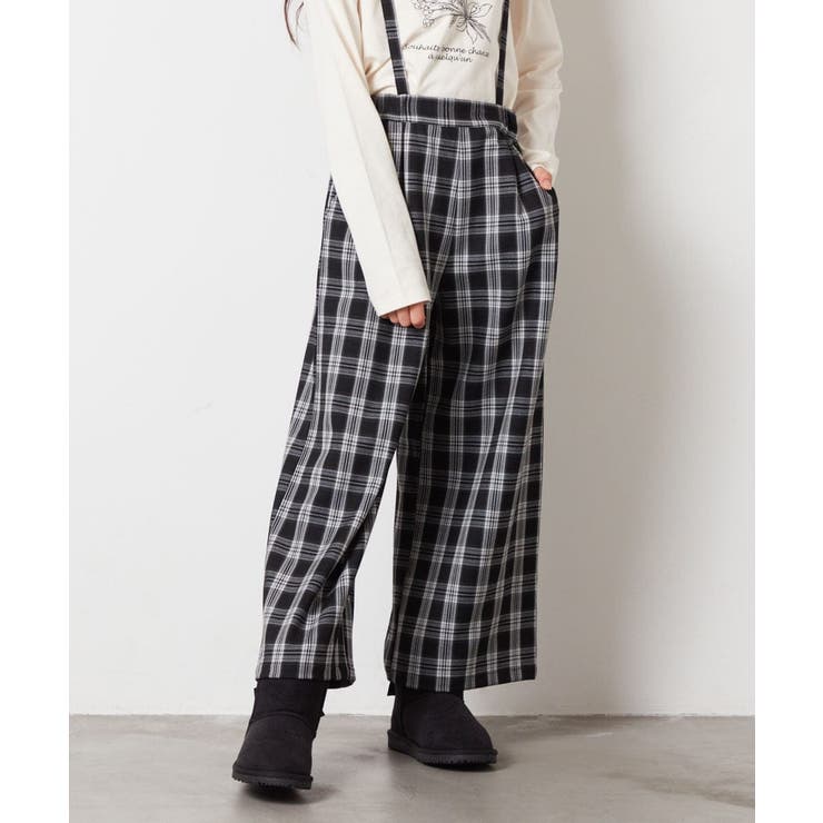 [160]サスペンダー付きワイドパンツ | a.v.v【KIDS】 | 詳細画像12 