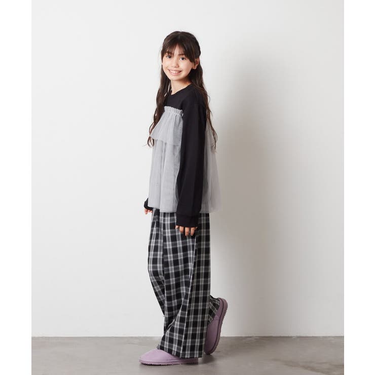 [160]サスペンダー付きワイドパンツ | a.v.v【KIDS】 | 詳細画像20 