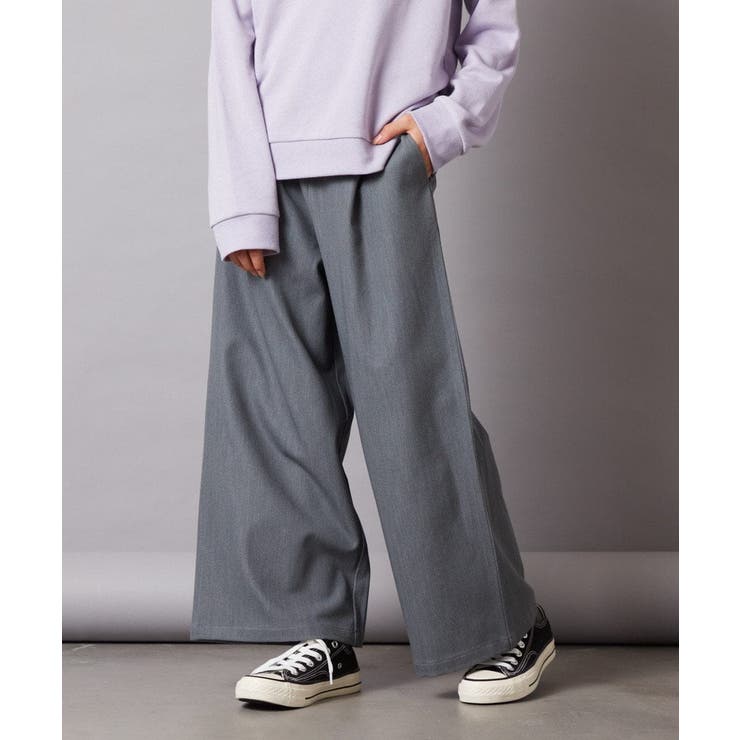 グレー | [160]サスペンダー付きワイドパンツ | a.v.v【KIDS】