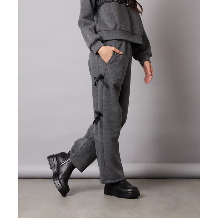 サイドリボンスウェットパンツ | a.v.v【KIDS】 | 詳細画像2 