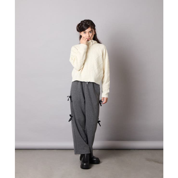 サイドリボンスウェットパンツ | a.v.v【KIDS】 | 詳細画像21 