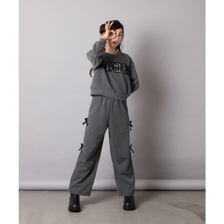 サイドリボンスウェットパンツ | a.v.v【KIDS】 | 詳細画像7 