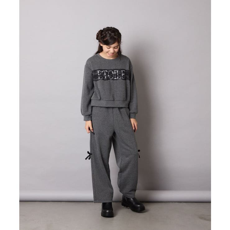 サイドリボンスウェットパンツ | a.v.v【KIDS】 | 詳細画像9 