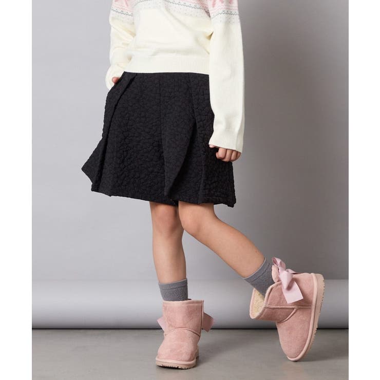 [120-160]ふくれジャガードキュロット | a.v.v【KIDS】 | 詳細画像10 