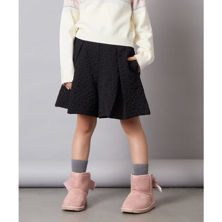 [120-160]ふくれジャガードキュロット | a.v.v【KIDS】 | 詳細画像6 