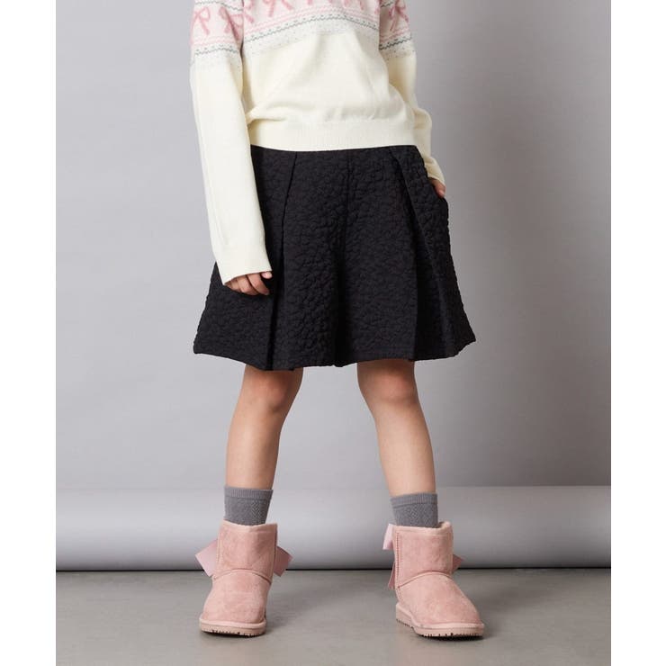 [120-160]ふくれジャガードキュロット | a.v.v【KIDS】 | 詳細画像7 