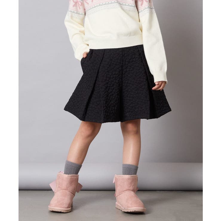 [120-160]ふくれジャガードキュロット | a.v.v【KIDS】 | 詳細画像8 