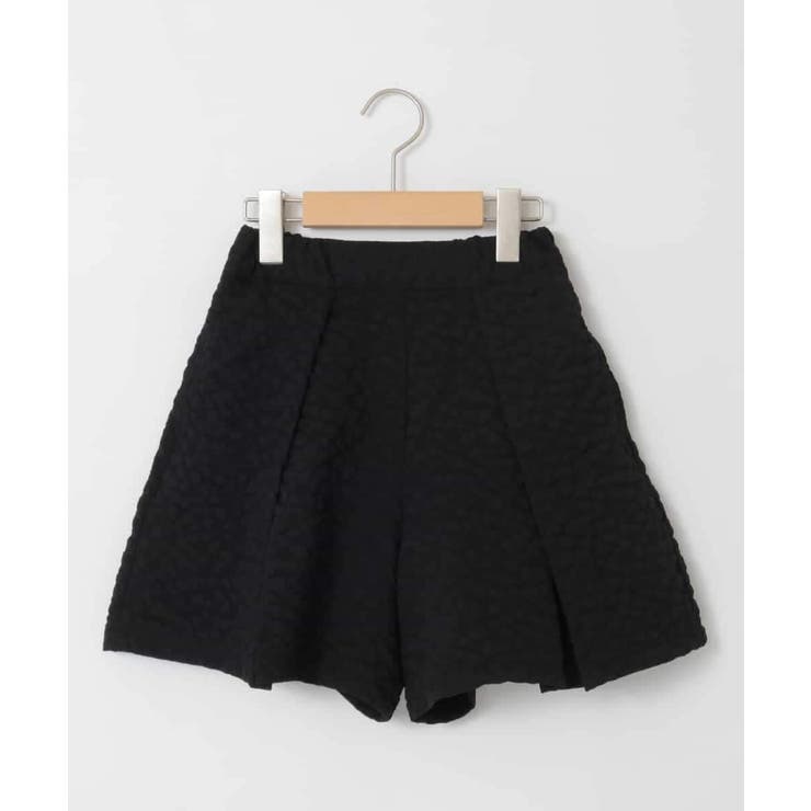 ブラック | [120-160]ふくれジャガードキュロット | a.v.v【KIDS】