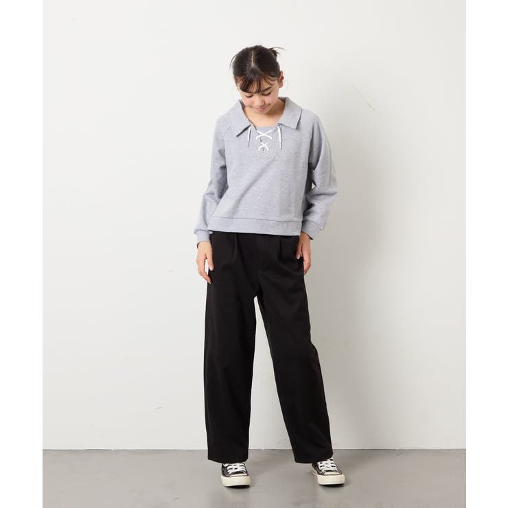 [130-160]【裏起毛】ジャージストレートパンツ | a.v.v【KIDS】 | 詳細画像8 