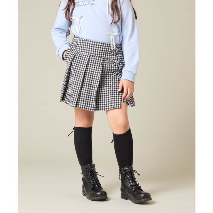 [110-160]レースアッププリーツスカパン | a.v.v【KIDS】 | 詳細画像34 