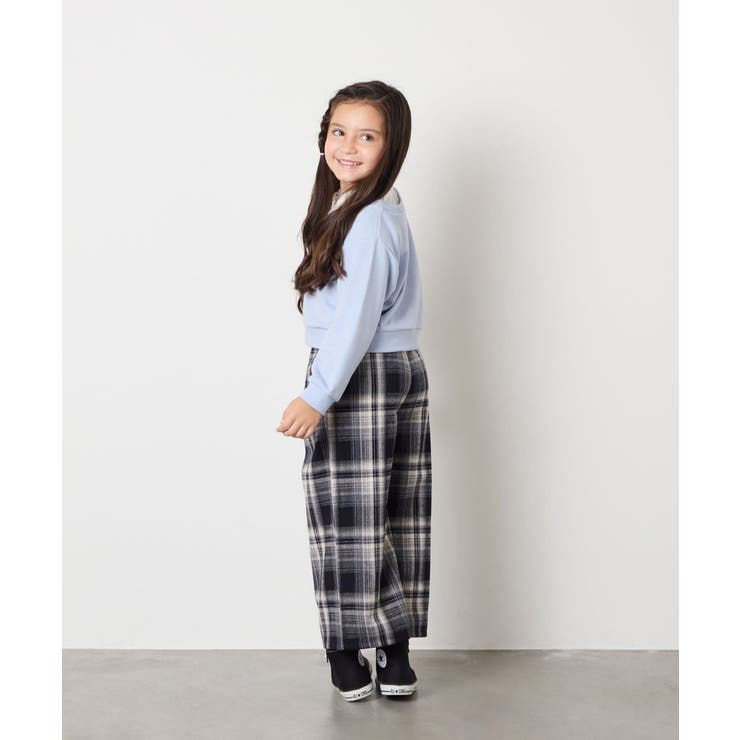 サス付きチェックワイドパンツ | a.v.v【KIDS】 | 詳細画像13 