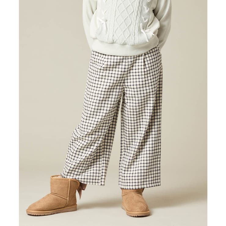 サス付きチェックワイドパンツ | a.v.v【KIDS】 | 詳細画像19 