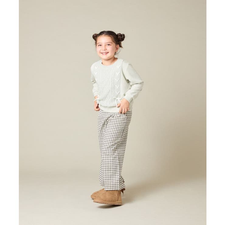 サス付きチェックワイドパンツ | a.v.v【KIDS】 | 詳細画像26 