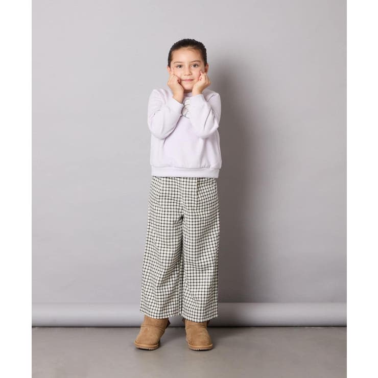 サス付きチェックワイドパンツ | a.v.v【KIDS】 | 詳細画像31 