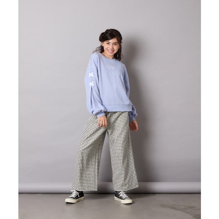 サス付きチェックワイドパンツ | a.v.v【KIDS】 | 詳細画像36 