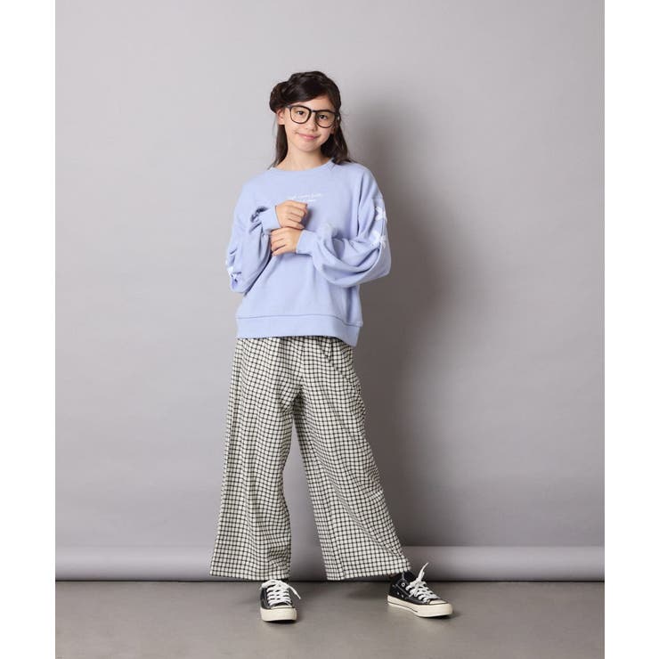 サス付きチェックワイドパンツ | a.v.v【KIDS】 | 詳細画像40 