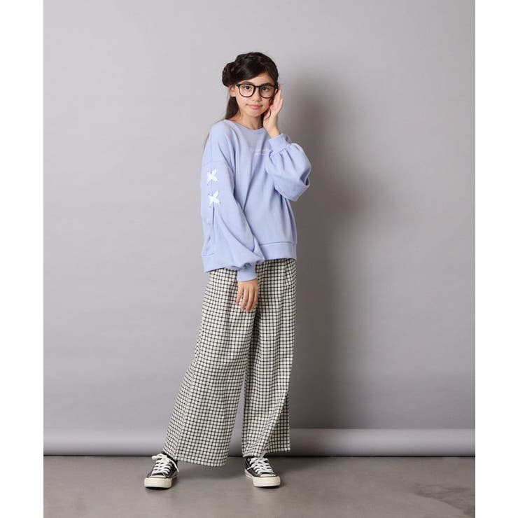 サス付きチェックワイドパンツ | a.v.v【KIDS】 | 詳細画像41 