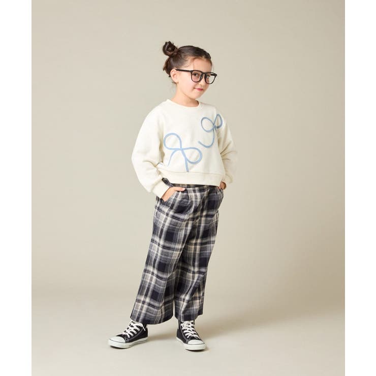 サス付きチェックワイドパンツ | a.v.v【KIDS】 | 詳細画像50 