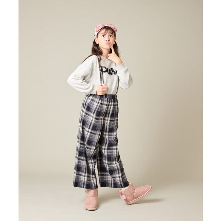 サス付きチェックワイドパンツ | a.v.v【KIDS】 | 詳細画像57 