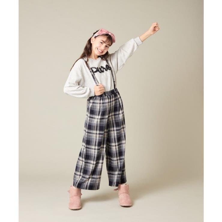 サス付きチェックワイドパンツ | a.v.v【KIDS】 | 詳細画像58 