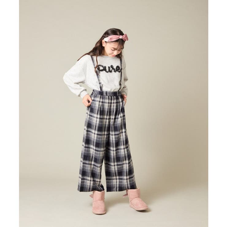 サス付きチェックワイドパンツ | a.v.v【KIDS】 | 詳細画像60 
