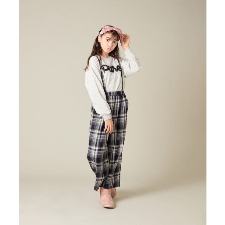 サス付きチェックワイドパンツ | a.v.v【KIDS】 | 詳細画像61 