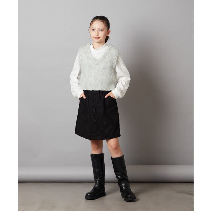 [100-130]フロントボタンスカパン | a.v.v【KIDS】 | 詳細画像14 