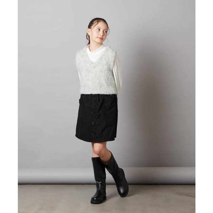 [100-130]フロントボタンスカパン | a.v.v【KIDS】 | 詳細画像17 