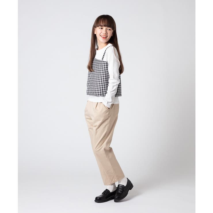 [140-150]【2WAY】サスペンダー付きテーパードパンツ | a.v.v【KIDS】 | 詳細画像11 