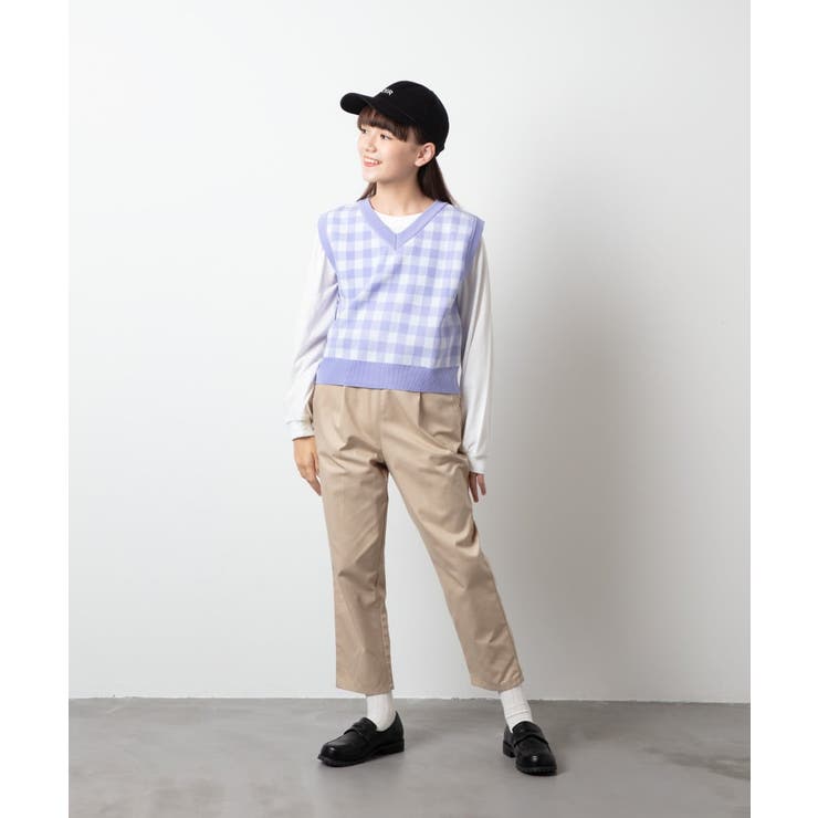 [140-150]【2WAY】サスペンダー付きテーパードパンツ | a.v.v【KIDS】 | 詳細画像16 