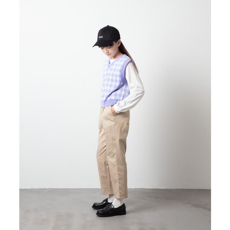 [140-150]【2WAY】サスペンダー付きテーパードパンツ | a.v.v【KIDS】 | 詳細画像17 