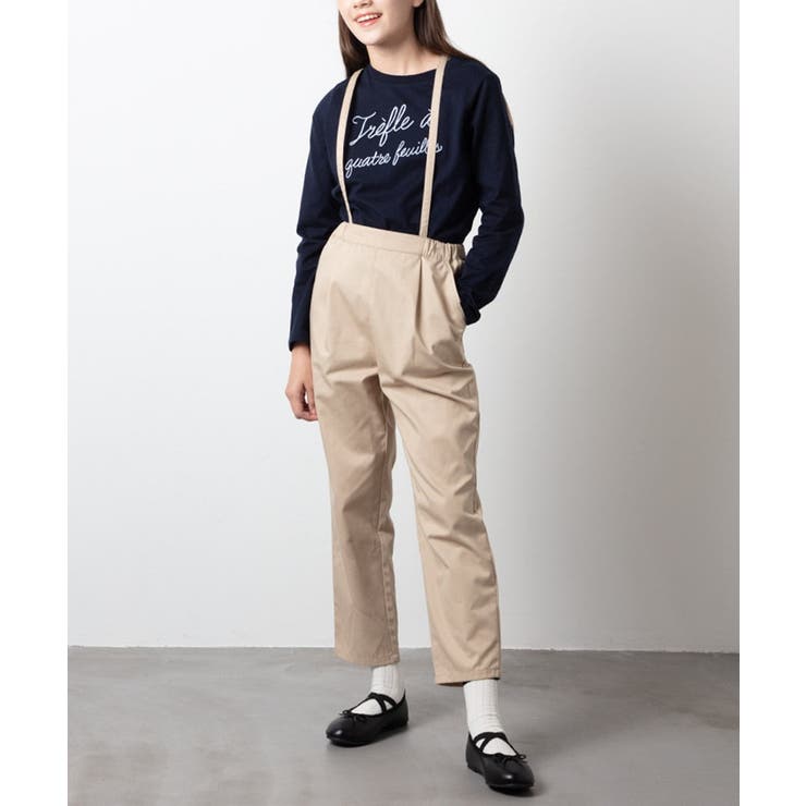 [140-150]【2WAY】サスペンダー付きテーパードパンツ | a.v.v【KIDS】 | 詳細画像23 