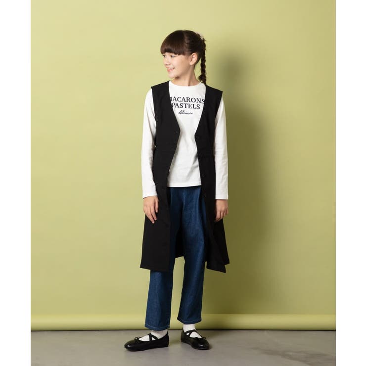 [140-150]【2WAY】サスペンダー付きテーパードパンツ | a.v.v【KIDS】 | 詳細画像24 