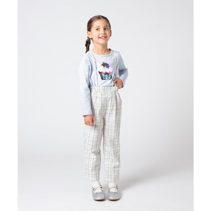 [140-150]【2WAY】サスペンダー付きテーパードパンツ | a.v.v【KIDS】 | 詳細画像6 