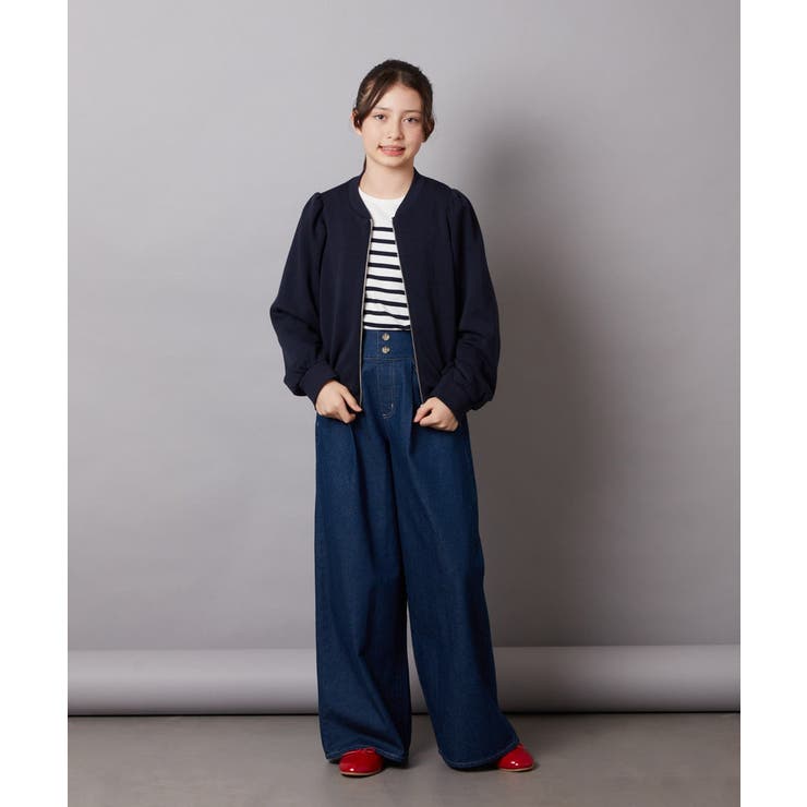 [100-130]デニムワイドパンツ | a.v.v【KIDS】 | 詳細画像17 