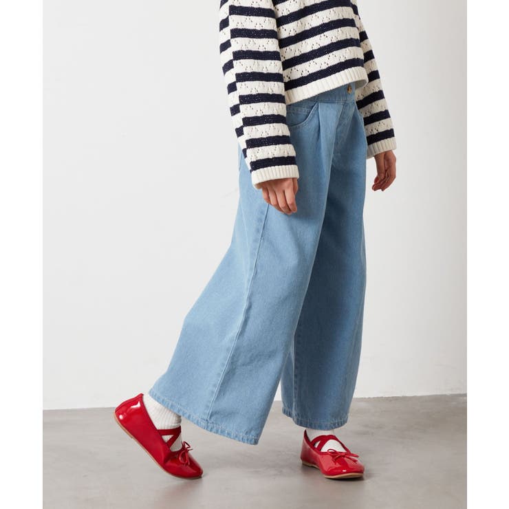 [100-130]デニムワイドパンツ | a.v.v【KIDS】 | 詳細画像24 