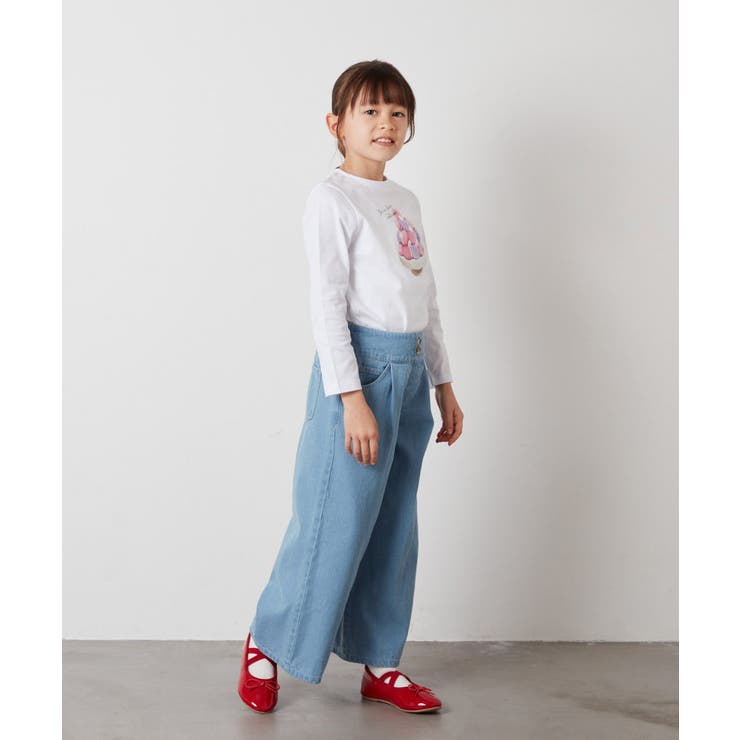 [100-130]デニムワイドパンツ | a.v.v【KIDS】 | 詳細画像26 