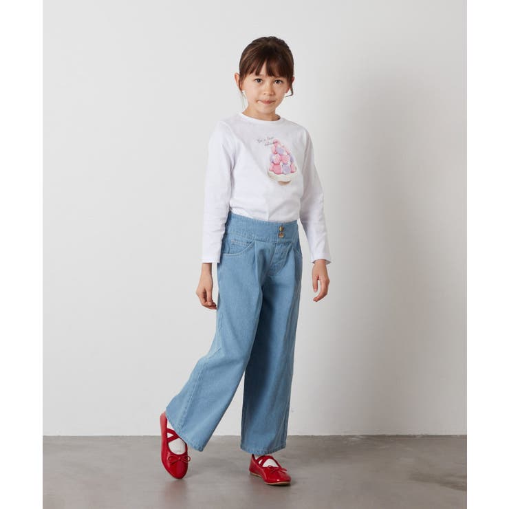 [100-130]デニムワイドパンツ | a.v.v【KIDS】 | 詳細画像29 