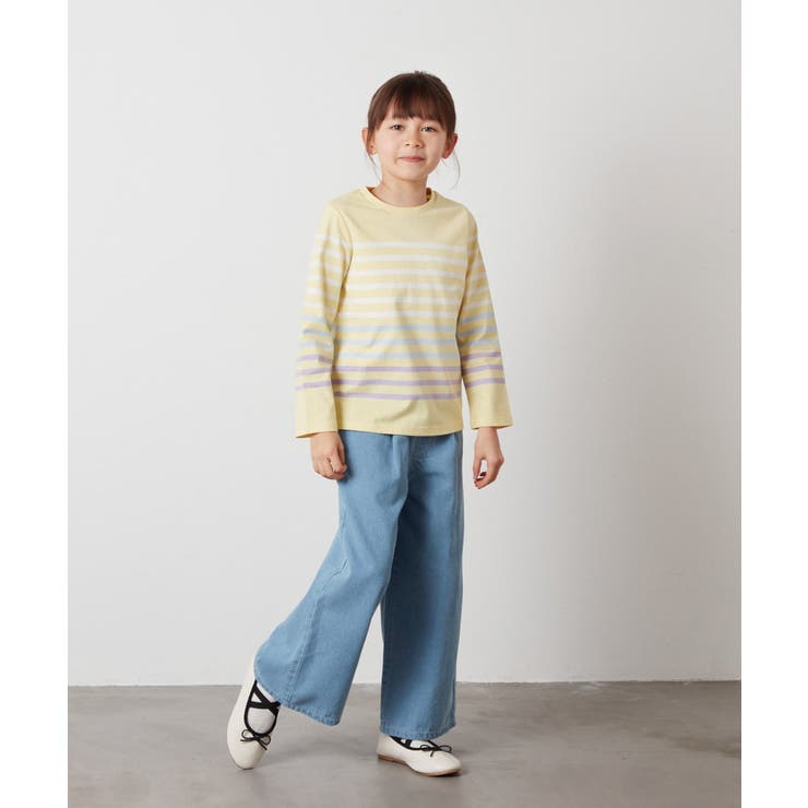 [100-130]デニムワイドパンツ | a.v.v【KIDS】 | 詳細画像36 