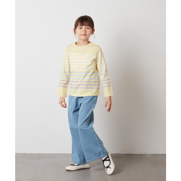 [100-130]デニムワイドパンツ | a.v.v【KIDS】 | 詳細画像38 