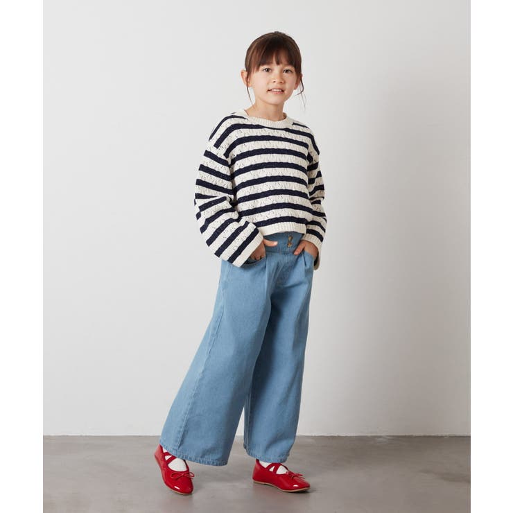 [100-130]デニムワイドパンツ | a.v.v【KIDS】 | 詳細画像46 