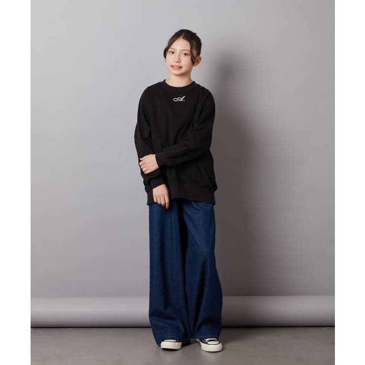 [100-130]デニムワイドパンツ | a.v.v【KIDS】 | 詳細画像6 