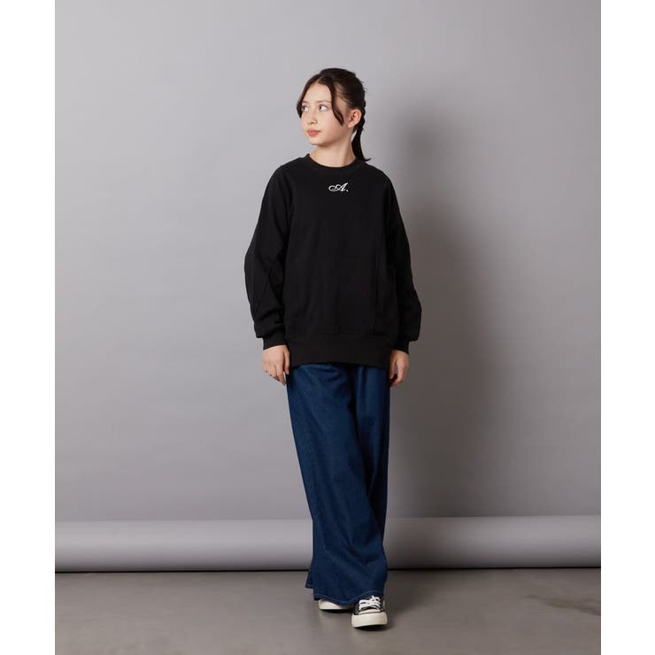 [100-130]デニムワイドパンツ | a.v.v【KIDS】 | 詳細画像8 