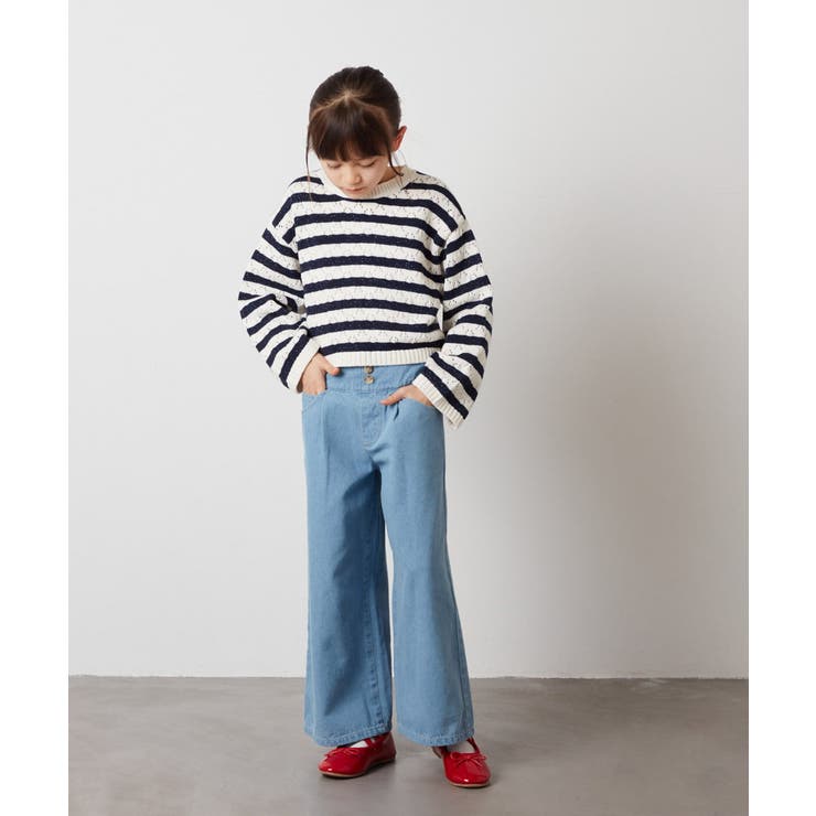 ZARA KIDS デニム ワイドパンツ 140 - パンツ