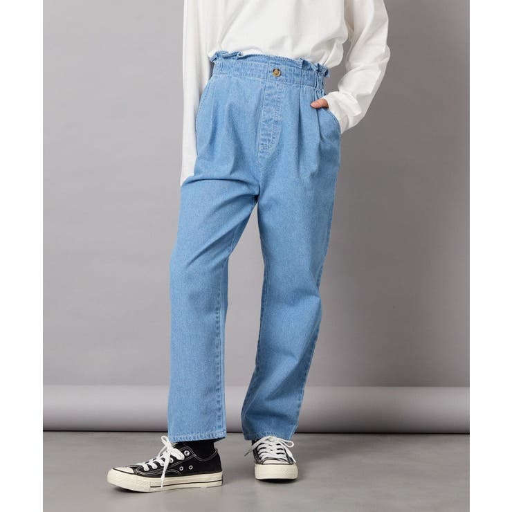 [120-130]サス付きタックテーパードデニムパンツ | a.v.v【KIDS】 | 詳細画像13 