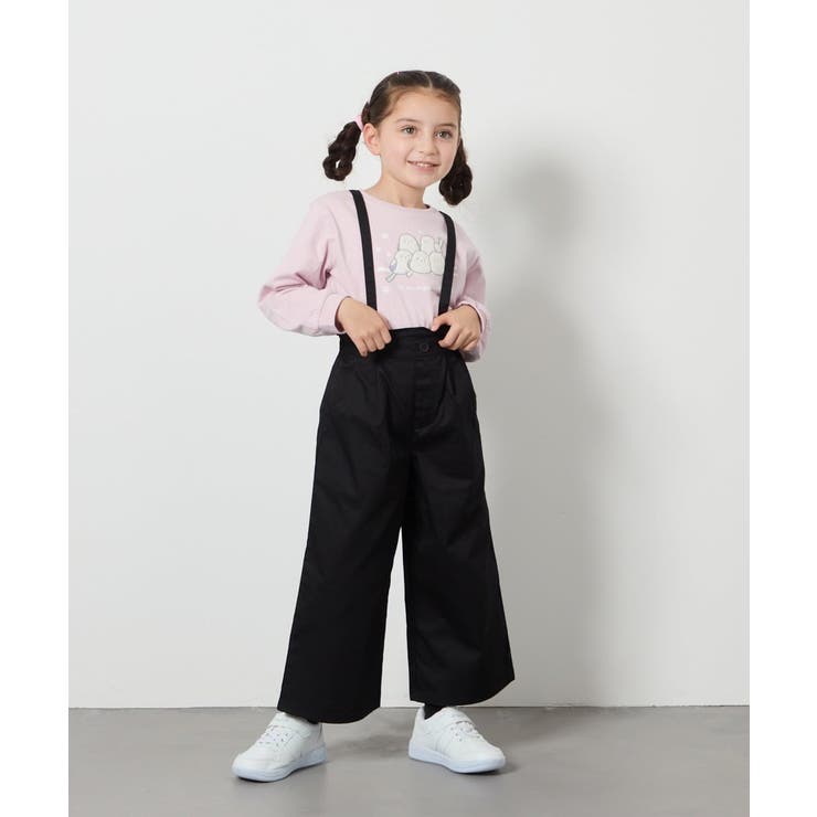 [120-130]【接触冷感】サス付きワイドパンツ | a.v.v【KIDS】 | 詳細画像10 